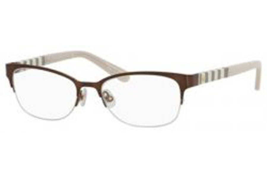 Kate Spade Eyeglasses Valary 0W94 Brown/Beige selling Stripe Half Rim Frame 51[]16 135