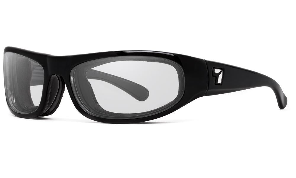 Amazon.com: 7eye by Panoptx Rocker Interchangeable SharpView Sunglasses,  Black Glossy Frame, Gray/Clear Lens, Small/Medium (4905P1) : Clothing,  Shoes & Jewelry